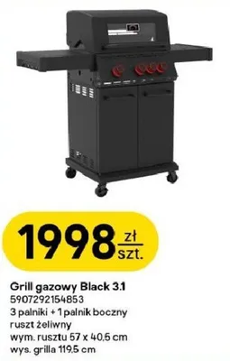 Grill gazowy Black 3.1 promocja w Castorama