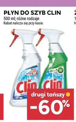 Płyn do szyb Clin promocja w Stokrotka