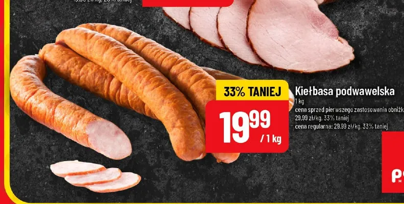 Kiełbasa podwawelska promocja w POLOmarket