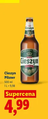 Piwo Cieszyn Pilsner promocja w Lidl