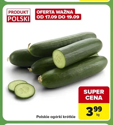 Polskie ogórki krótkie promocja w Carrefour Express