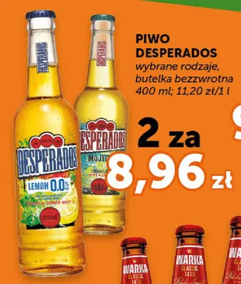 Piwo wybrane rodzaje, butelka bezzwrotna promocja w Euro Sklep