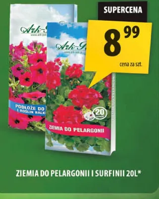 Ziemia do pelargonii i surfinii 20L promocja w Arhelan