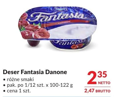 Deser Fantasia Danone promocja w Makro