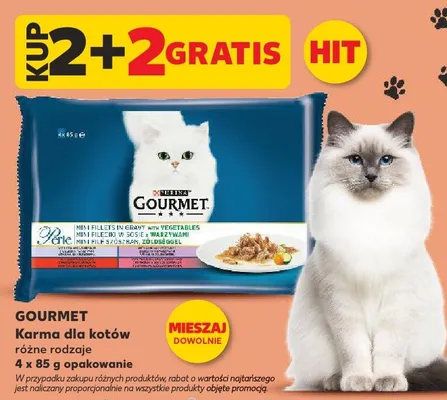 Karma dla kotów różne rodzaje 4x85g promocja w Kaufland