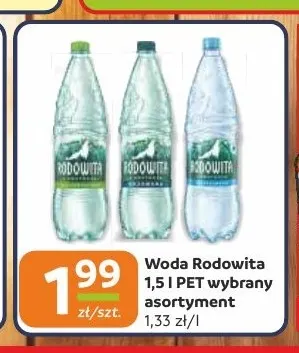 Woda niegazowana Rodowita promocja w Gama