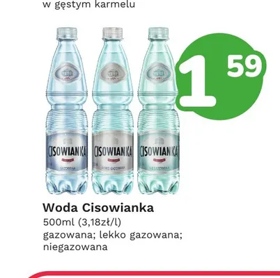 Woda lekko gazowana Cisowianka promocja w Limonka