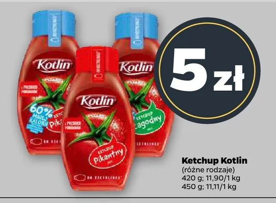 Ketchup różne rodzaje promocja w Netto