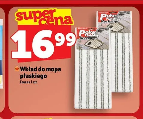 Wkład do mopa płaskiego Poke Flat Mop Recharge promocja w TOPAZ