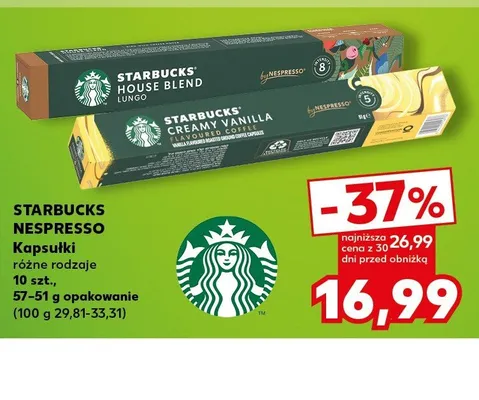 Kapsułki STARBUCKS NESPRESSO promocja w Kaufland