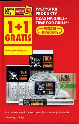 Folia aluminiowa żaroodporna Czas na Grill promocja w Biedronka