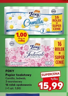 Papier toaletowy Foxy Jedwab promocja w Kaufland