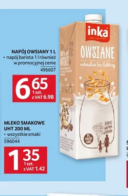 Napój owsiany barista Inka promocja w Selgros