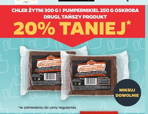Pumpernikiel Oskroba promocja w Netto