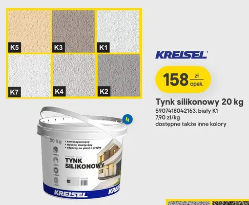 Tynk silikonowy Kreisel promocja w Castorama