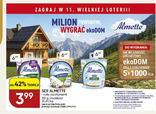 Ser Almette lekki z ziołami Hochland promocja w Chata Polska
