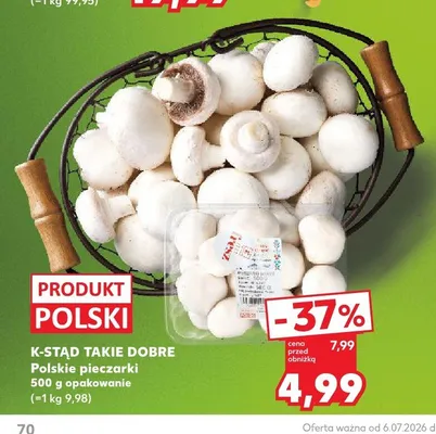 Pieczarki polskie K-Stąd Takie Dobre promocja w Kaufland