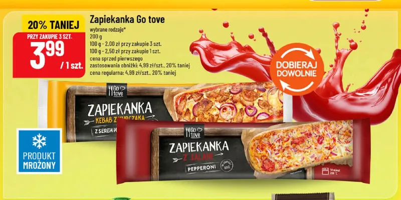 Zapiekanka Kebab z kurczaka Go tove promocja w POLOmarket