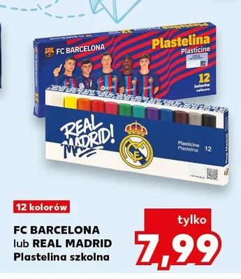 Plastelina szkolna FC Barcelona promocja w Kaufland