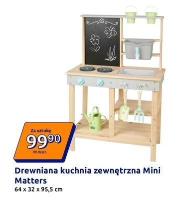 Drewniana kuchnia zewnętrzna Mini Matters promocja w Action