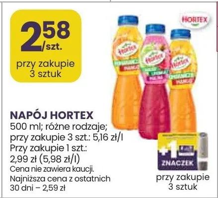 Napój Hortex promocja w Stokrotka