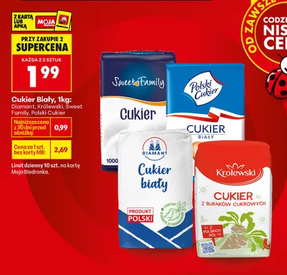 Cukier biały kryształ promocja w Biedronka