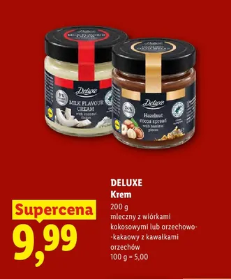 Krem orzechowo-kakaowy z kawałkami orzechów Deluxe promocja w Lidl