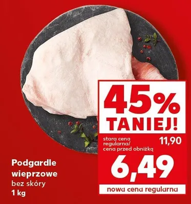 Podgardle wieprzowe bez skóry promocja w Kaufland