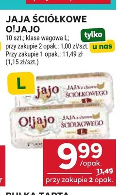 Jaja ściółkowe O!Jajo klasa wagowa L promocja w Stokrotka