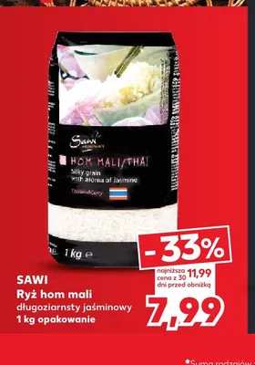 Ryż hom mali długoziarnisty jaśminowy Sawi promocja w Kaufland