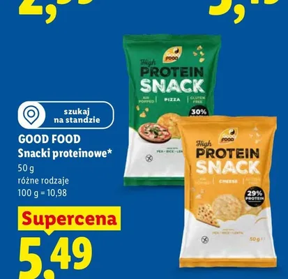 Snacki proteinowe Pizza Good Food promocja w Lidl