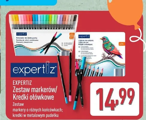 Zestaw markerów EXPERTIZ promocja w Aldi