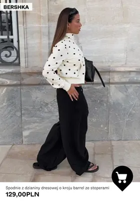 Spodnie z dzianiny dresowej o kroju barrel ze stoperami Bershka promocja w Bershka