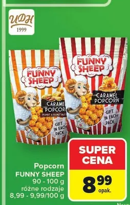 Popcorn FUNNY SHEEP Caramel Popcorn promocja w Carrefour
