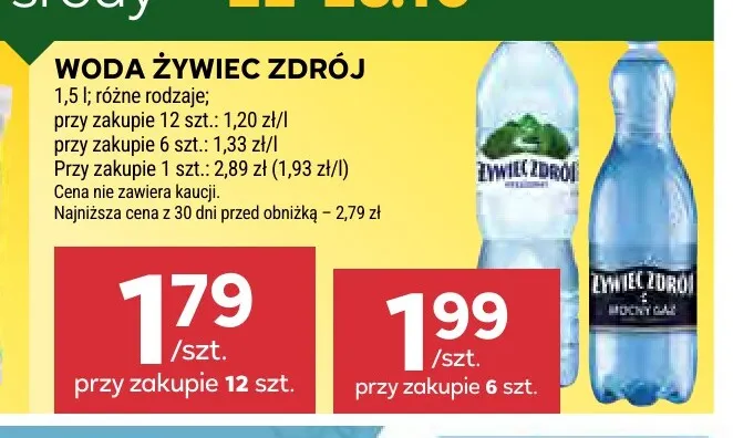 Woda Żywiec Zdrój promocja w Stokrotka