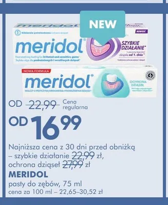 Pasty do zębów MERIDOL promocja w Super-Pharm