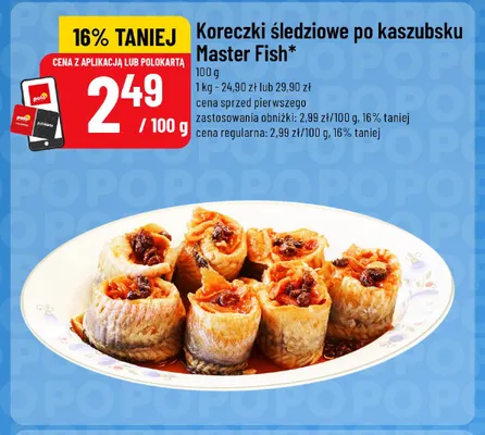 Koreczki śledziowe po kaszubsku Master Fish promocja w POLOmarket