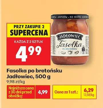 Fasolka po bretońsku promocja w Biedronka