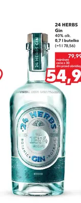 Gin 24 Herbs promocja w Kaufland