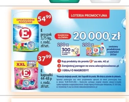 Proszek do prania E promocja w Drogerie Laboo