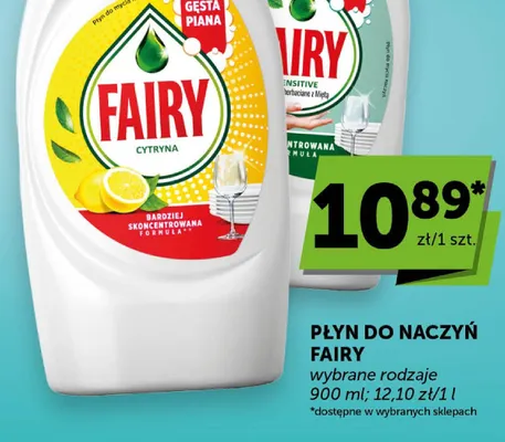 Płyn do naczyń Fairy wybrane rodzaje promocja w Euro Sklep