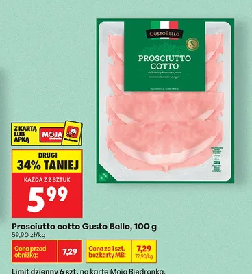 Prosciutto cotto promocja w Biedronka