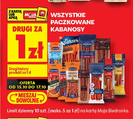 Kabanosy paczkowane promocja w Biedronka