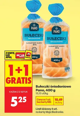 Bułeczki śniadaniowe promocja w Biedronka