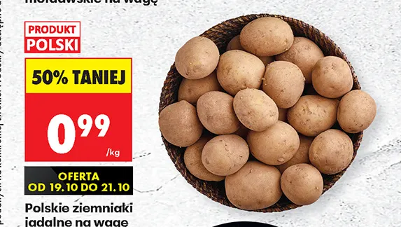 Ziemniaki polskie jadalne promocja w Biedronka