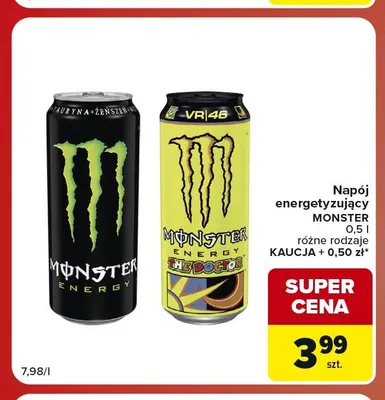 Napój energetyzujący Monster The Doctor promocja w Carrefour Market
