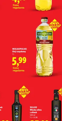 Olej rzepakowy Wielkopolski promocja w Lidl