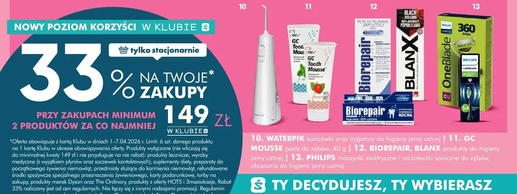 Irygator Waterpik końcówki oraz irygatory do higieny jamy ustnej promocja w Super-Pharm