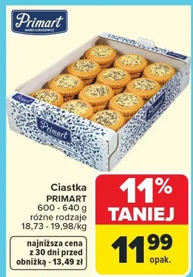 Ciastka Primart promocja w Carrefour