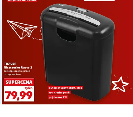 Niszczarka Tracer Razor 2 promocja w Kaufland